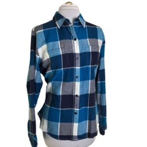 NWOT Riders by Lee Button Front Plaid Women's Shirt Size M